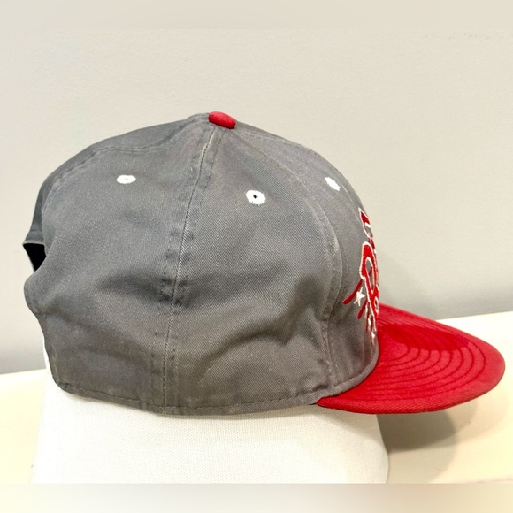 Vtg New Era 9fifty NCAA UNLV Las Vegas REBELS Snap Back Flat Brim Hat OSFM - Picture 4 of 9